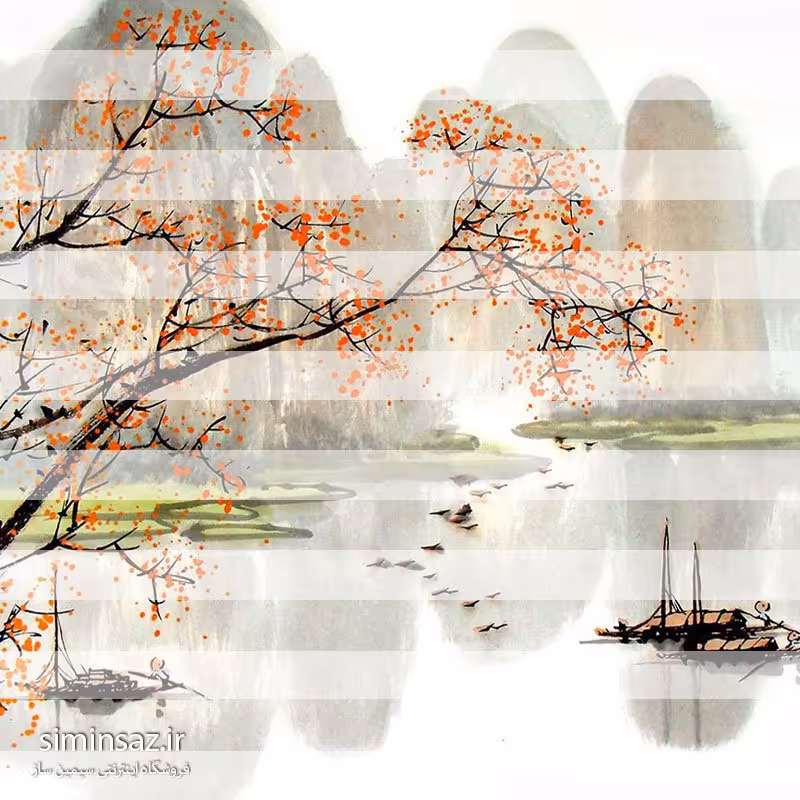 پرده زبرا طرح منظره