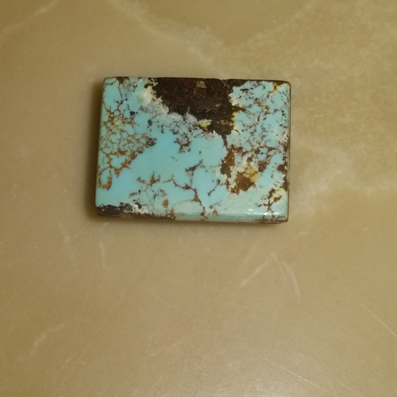 سنگ فیروزه نیشابور مستطیل و خوش طبع و رنگ ابعاد 1.2*0.9