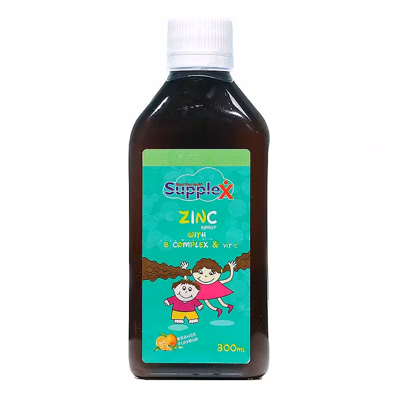 شربت زینک همراه ب کمپلکس و ویتامین سی ساپلکس | داروخانه آنلاین فارموکسین