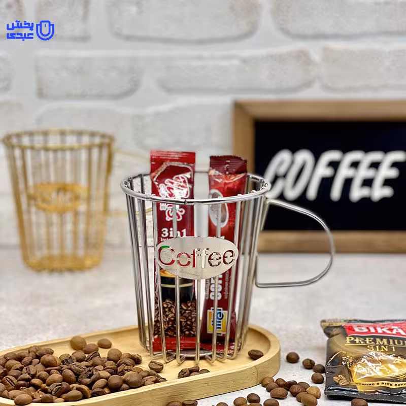 استند کافی نقره ای