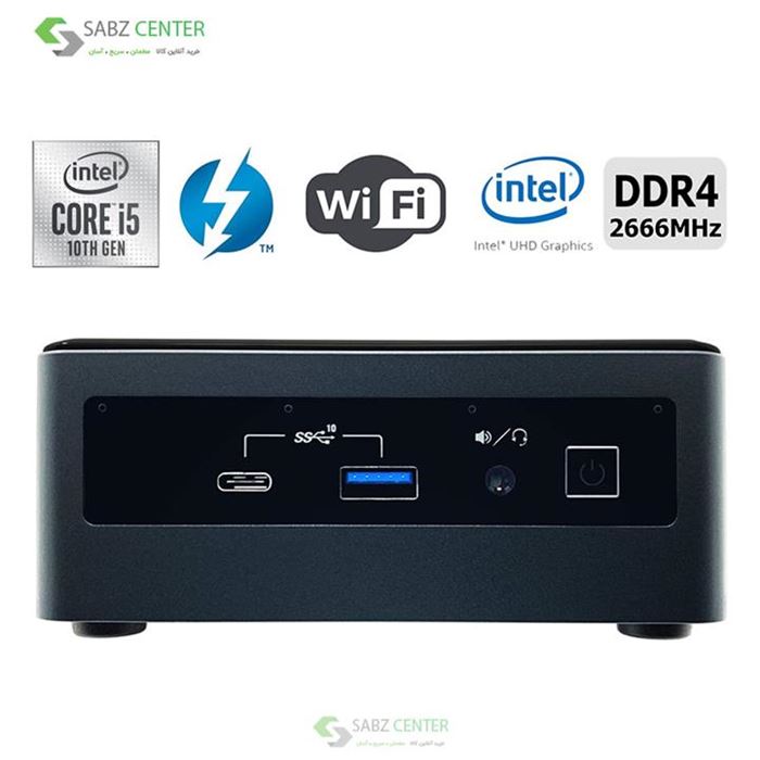 مینی پی سی اینتل NUC10i5FNH Core i5 10210U 8GB-240GB