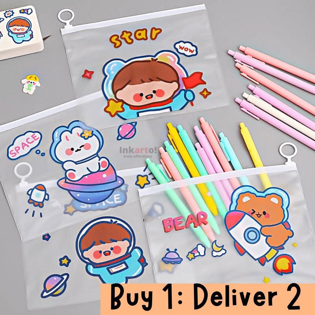 پوشه زیپ کیپ طرح فضانورد سایز a5