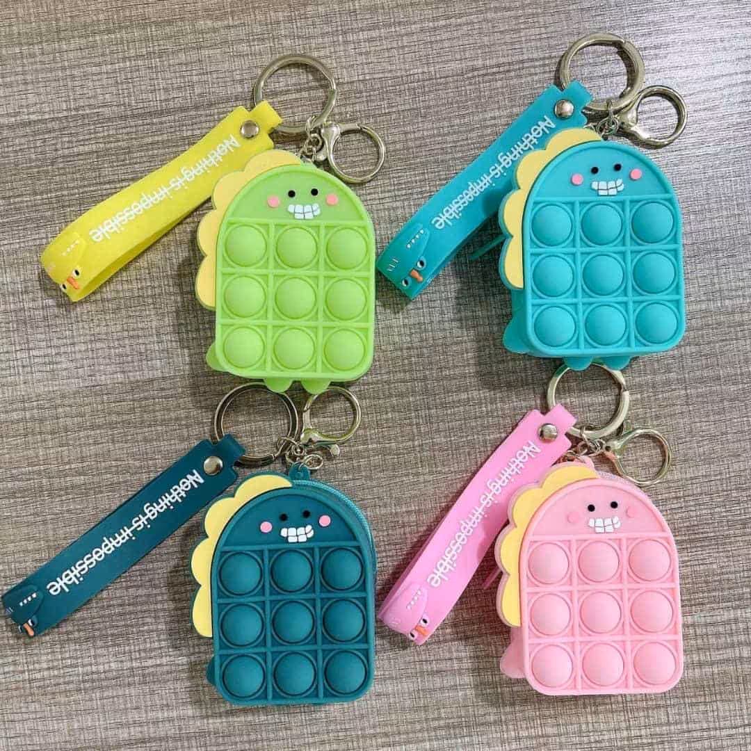 سرکلیدی و کیف هندزفری فانتزی طرح دایناسور