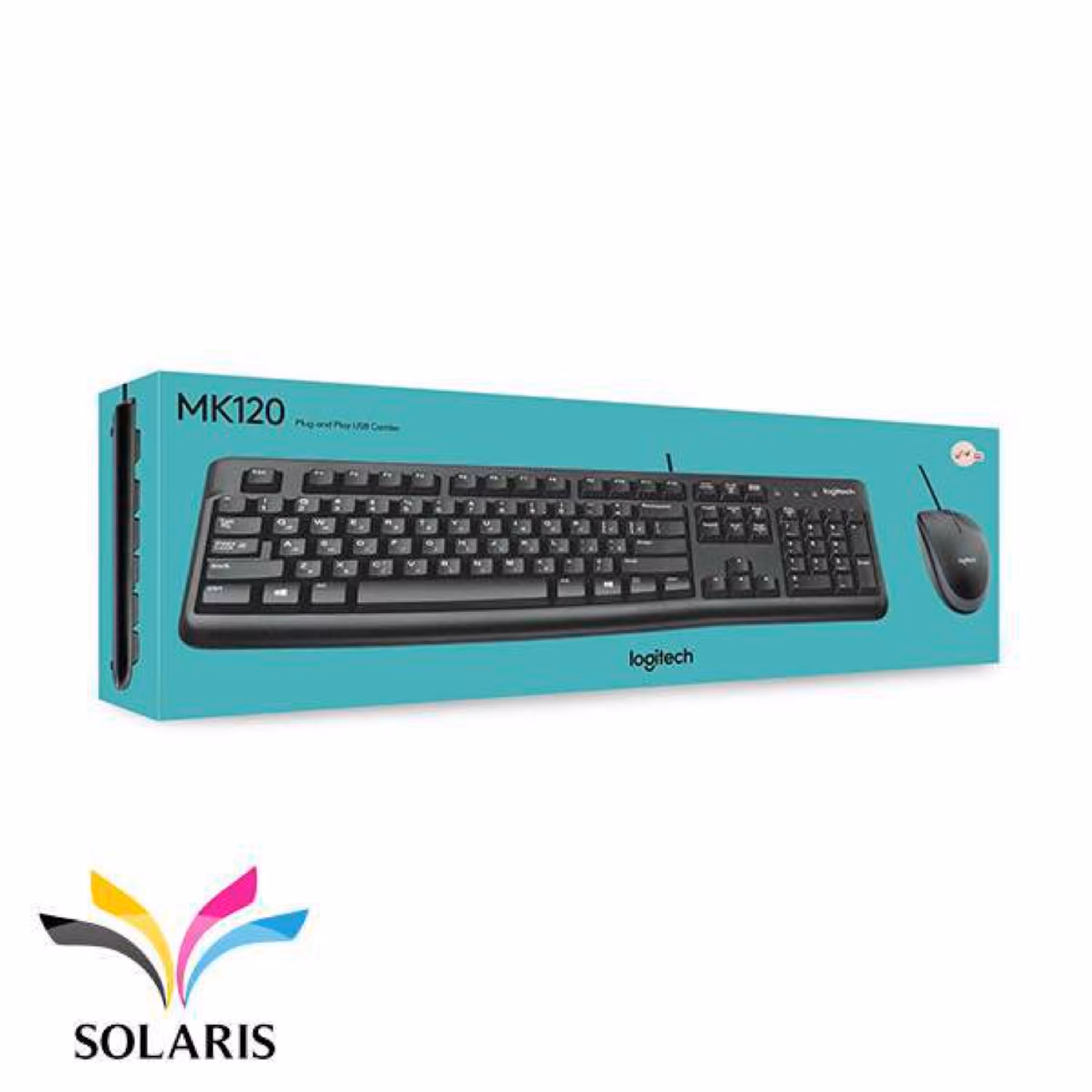 کیبورد و موس سیمی logitech mk120 گارانتی حامی