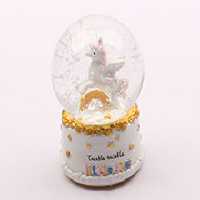 گوی شیشه ای موزیکال اسب تک شاخ Unicorn