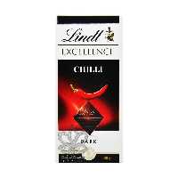 شکلات تلخ فلفلی ( چیلی ) 100 گرم اکسلنس لینت - lindt