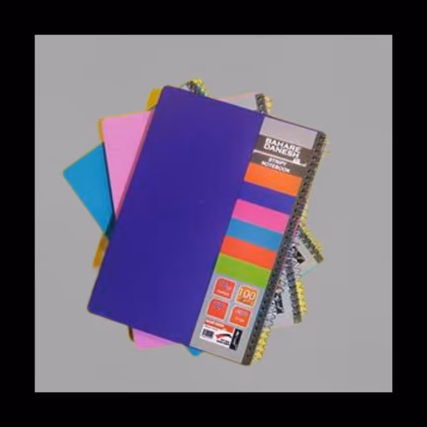 دفتر 100 برگ سیمی جلد طلقی بهار دانش 6جلدی