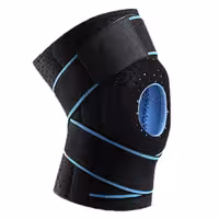 زانوبند ورزشی مایلیکا آتل فنری مدل کشکک باز با چسب فیکس 