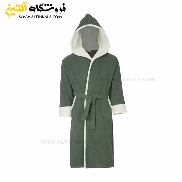 حوله پالتویی کودک سلین طرح پسفیک سبز-کرم سایز 6-7