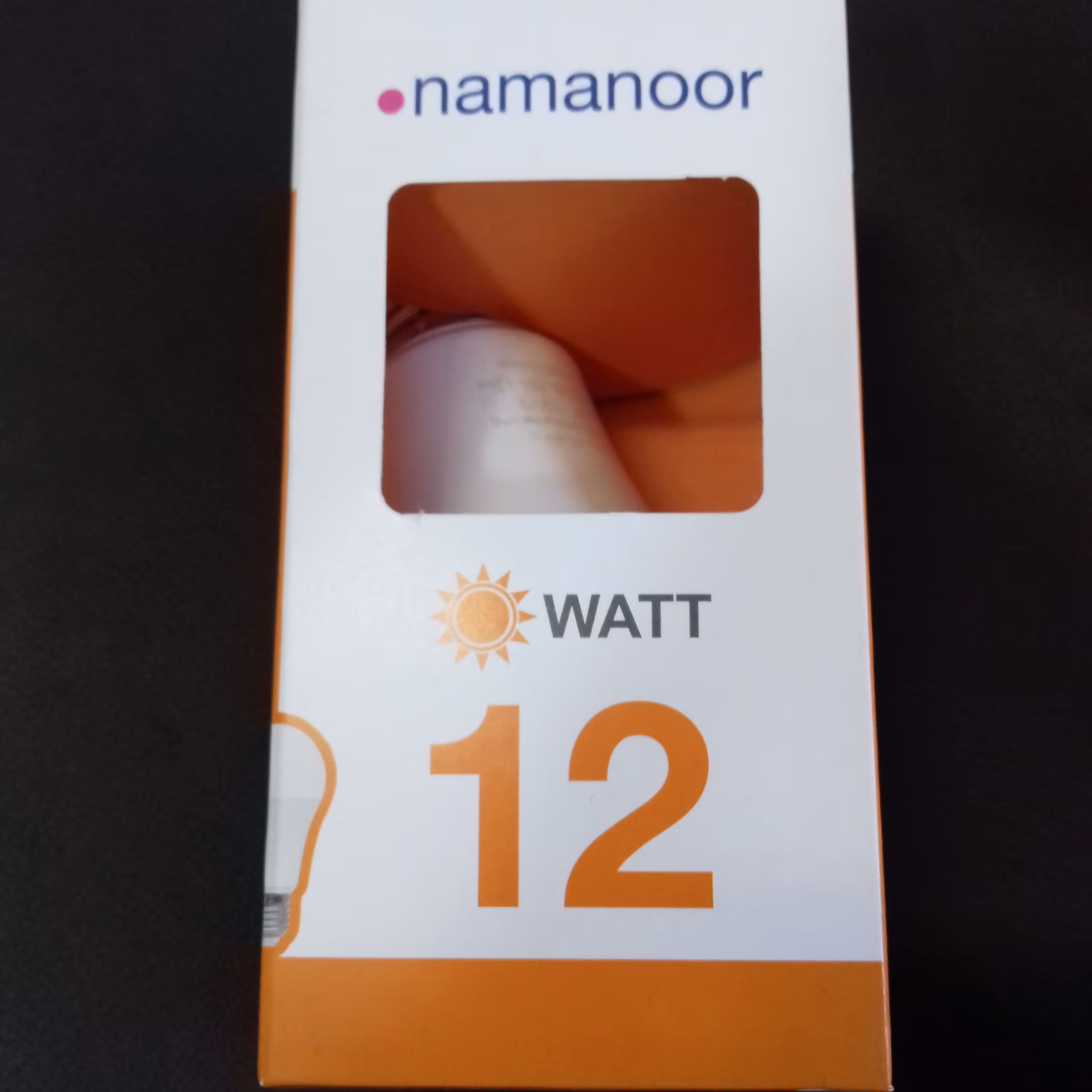 لامپ  ال ای دی 12 وات نمانور نور سفید وزرد سزپیچ معمولی