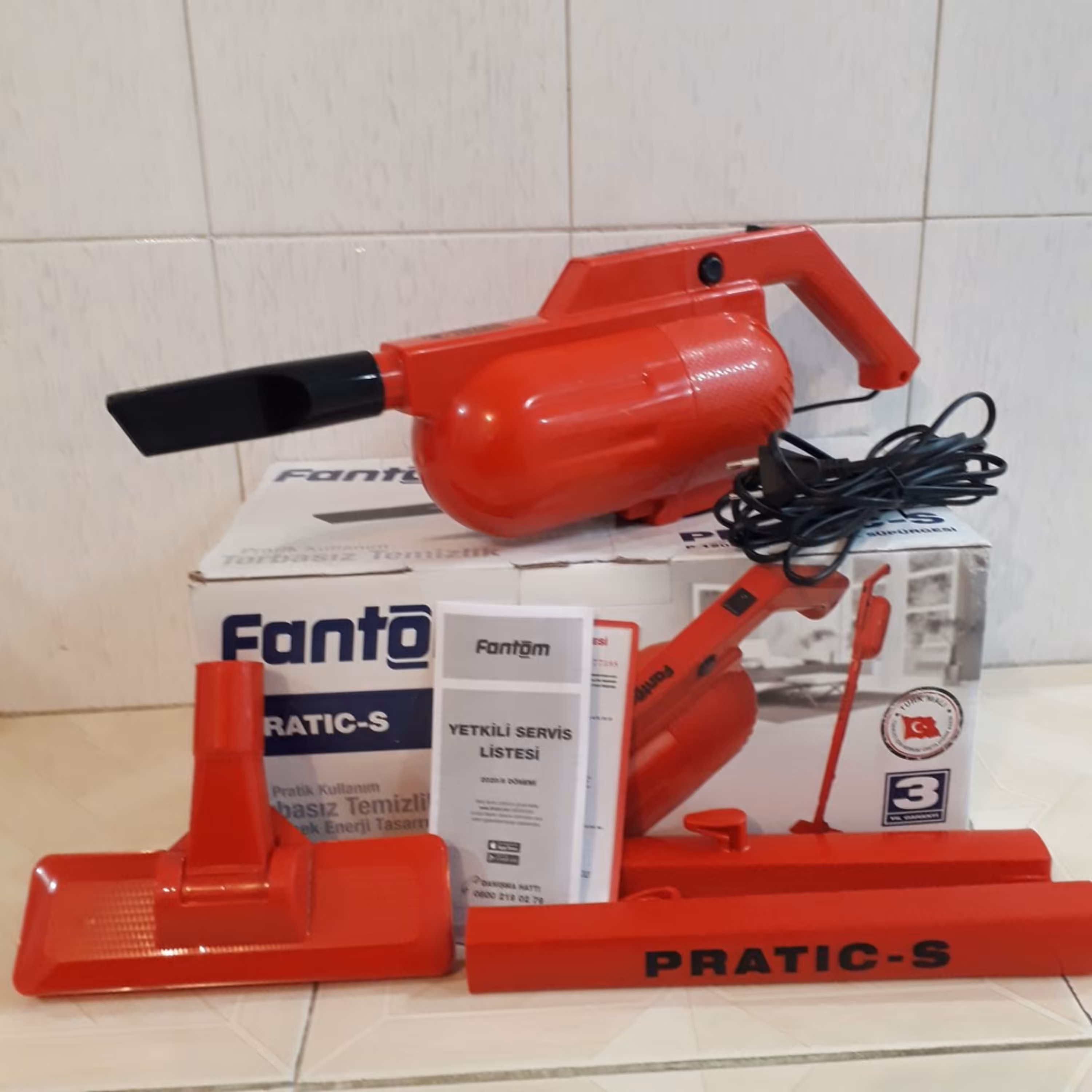 جارو برقی فانتوم ساخت ترکیه پرقدرت و قابل حمل fantom pratic-s 1200