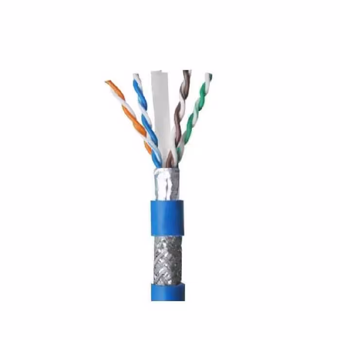 کابل شبکه لگراند Cat6 SFTP تمام مس بدون تست فلوک روکش PVC حلقه 500 متری