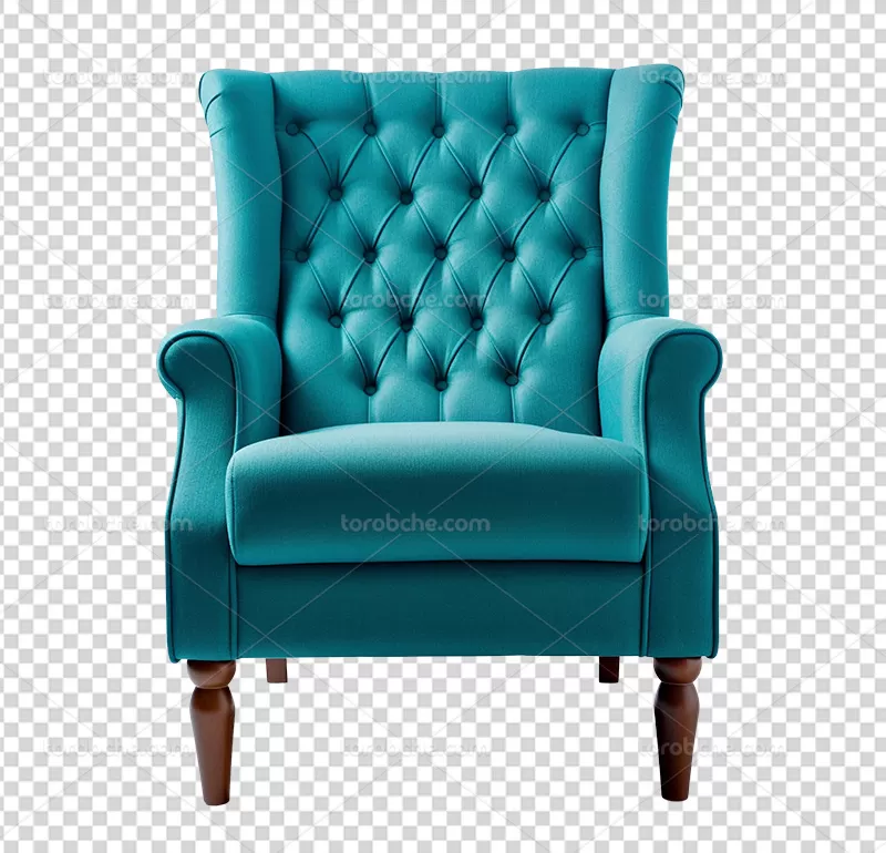 عکس PNG مبل آبی | گرافیک با طعم تربچه