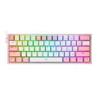 قیمت و خرید کیبورد گیمینگ باسیم ردراگون مدل FIZZ K617 White Pink Red Switch | یاس ارتباط