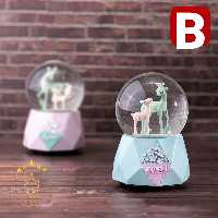 گوی موزیکال کوکی طرح گوزن مادر آبی