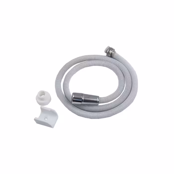 شیلنگ توالت فنری سفید کرم منتهایی