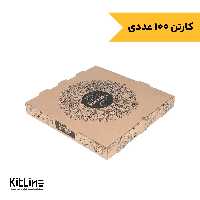 جعبه پیتزا کاغذی ایفلوت طرح هات 27 سانتیمتری (کارتن 100 عددی)