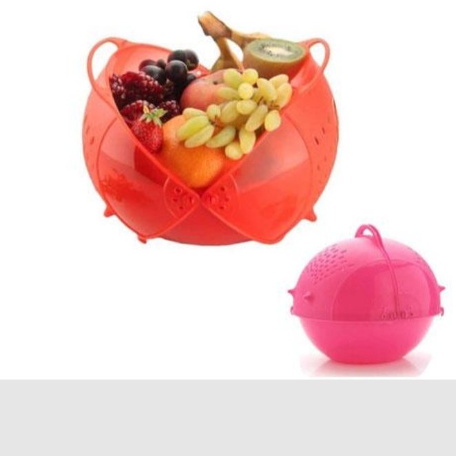 سبد میوه دو طرفه ابکش دار ،سبد آبکش چند کاره اسمارت
