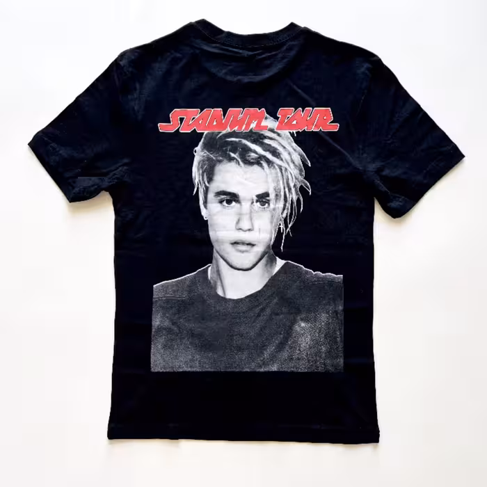 تیشرت لانگ مشکی جلو ساده پشت طرح دار وارداتی