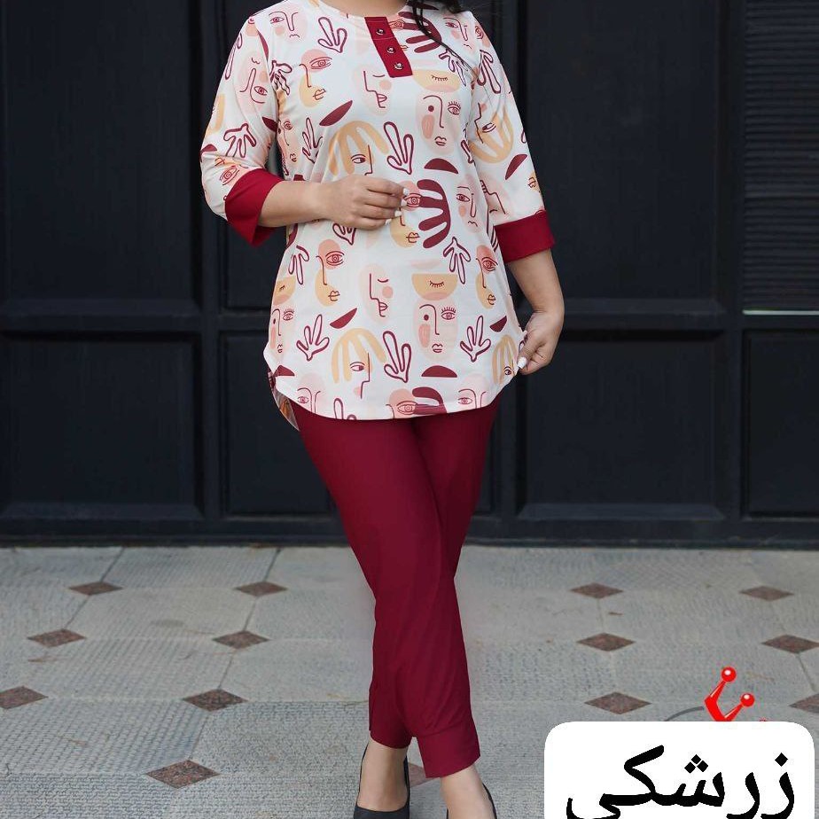 تونیک شلوار شومیز شلوار  دخترانه لباس دخترانه رنگی