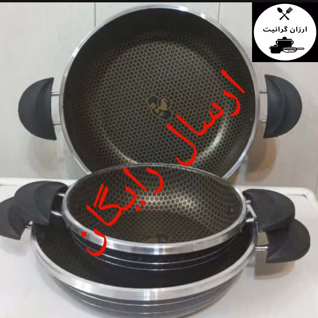 سرویس ماهیتابه هلنازنبوری (طرح چدن)بدون درب وکارتن