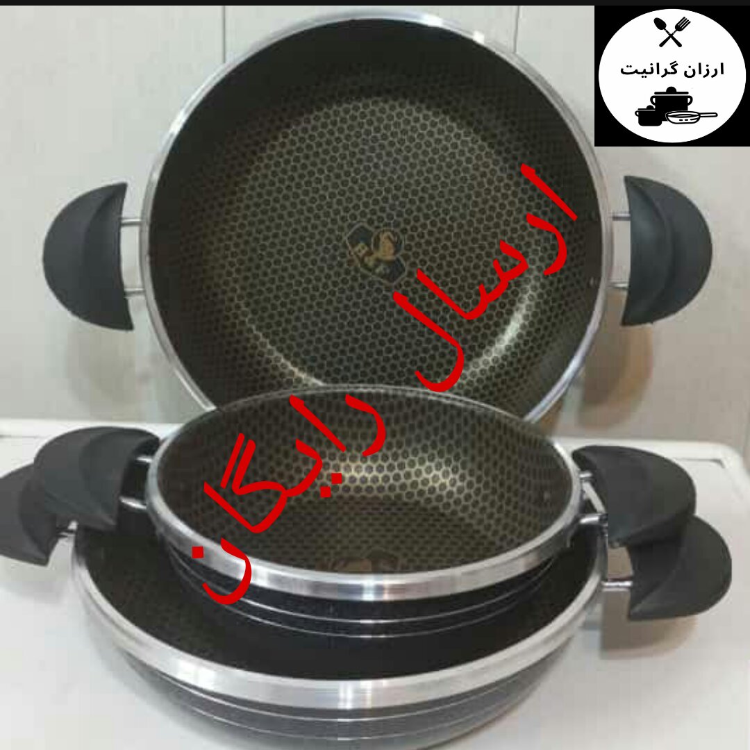 سرویس ماهیتابه هلنازنبوری (طرح چدن)بدون درب وکارتن