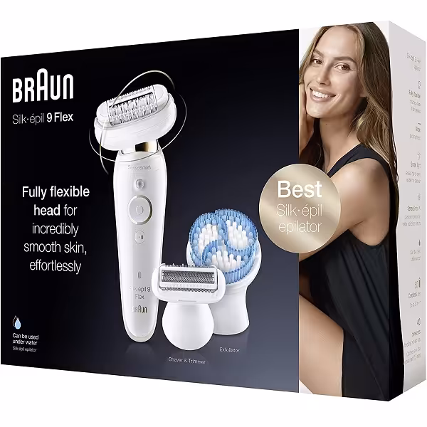 اپیلاتور سری 9 براون BRAUN مدل سنسو فلکس 9010 – ضد آب، موکن، موزر، فیس واش