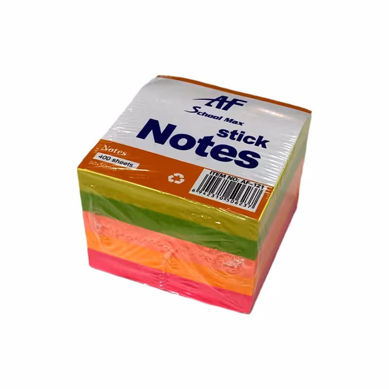 کاغذ یادداشت چسب دار 5 × 5 سانتیمتر رنگی 400 برگ