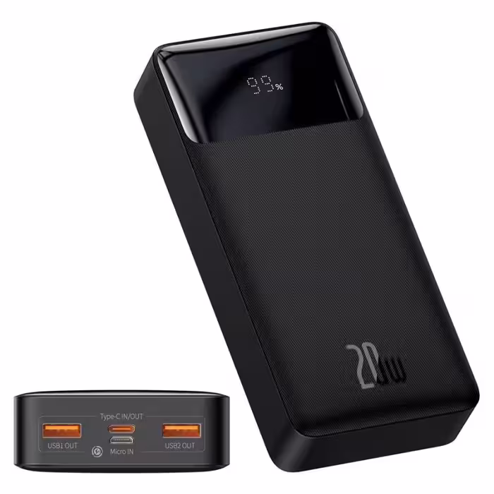 پاوربانک 20000 بیسوس Baseus Bipow Digital Display PPDB20K PPDML-M01 توان 20 وات