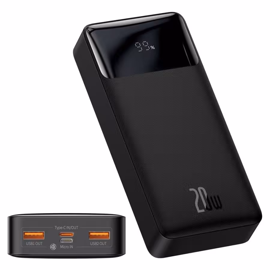 پاوربانک 20000 بیسوس Baseus Bipow Digital Display PPDB20K PPDML-M01 توان 20 وات