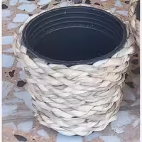 گلدان حصیری کوچک برند آیدین گلدان دکوراتیو (پس کرایه)
