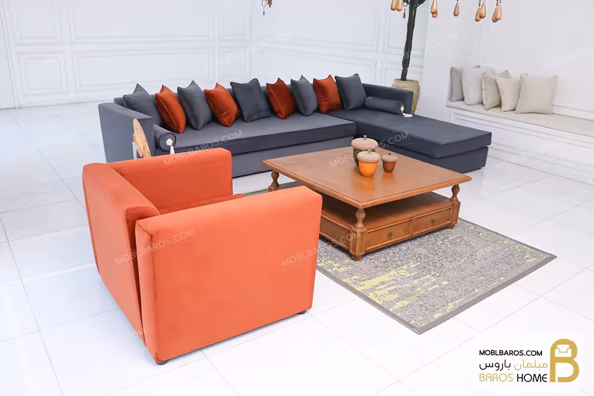 مبل راحتی ال و مبل تک صبا