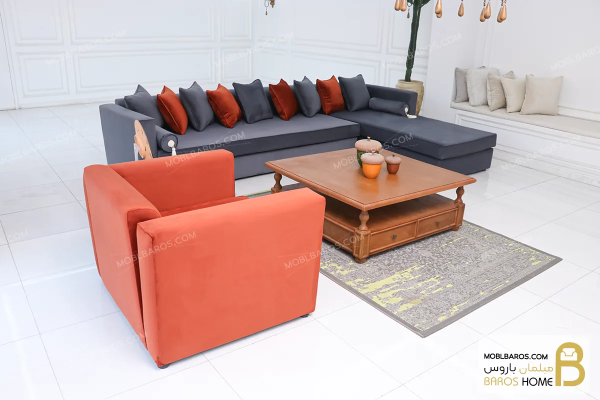 مبل راحتی ال و مبل تک صبا