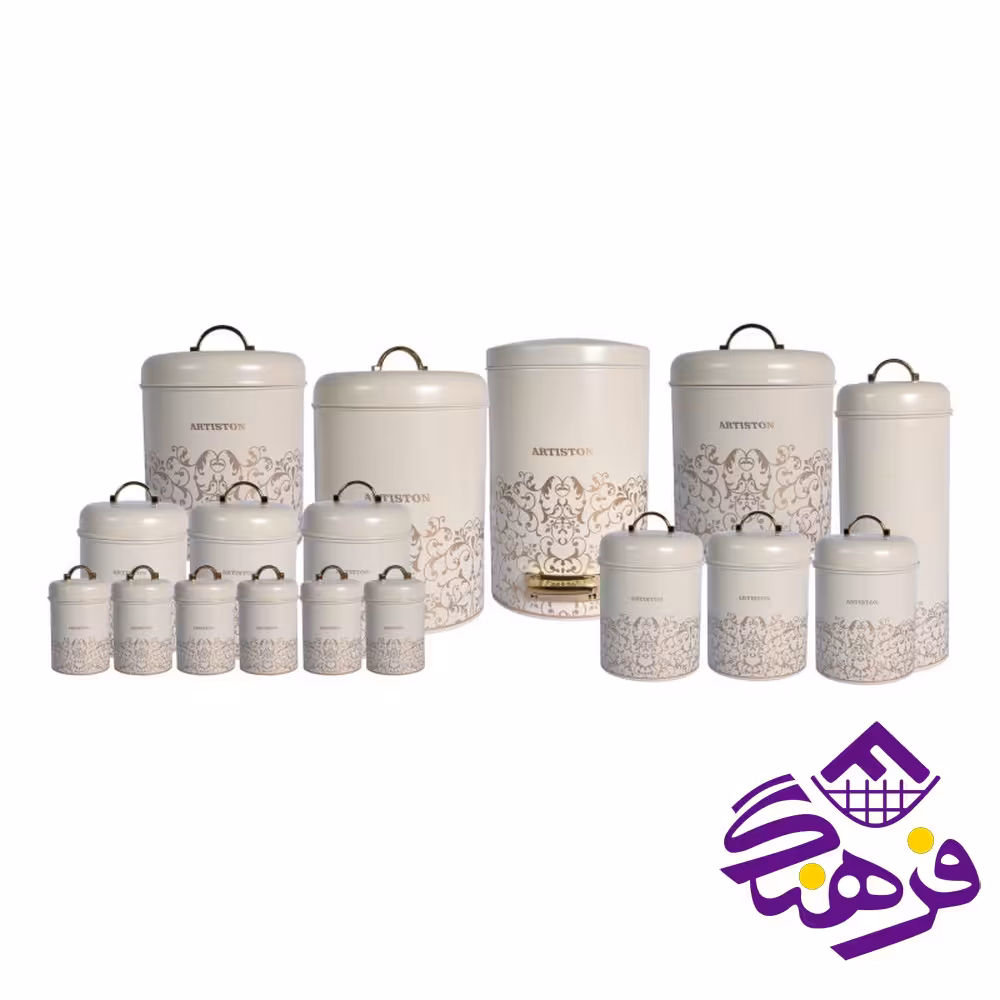 سرويس آشپزخانه 17 پارچه آرتيستون طرح ويکتوريا - کرم