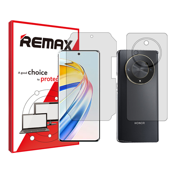 گلس صفحه نمایش و پشت گوشی آنر X9b مدل شفاف برند ریمکس کد MS