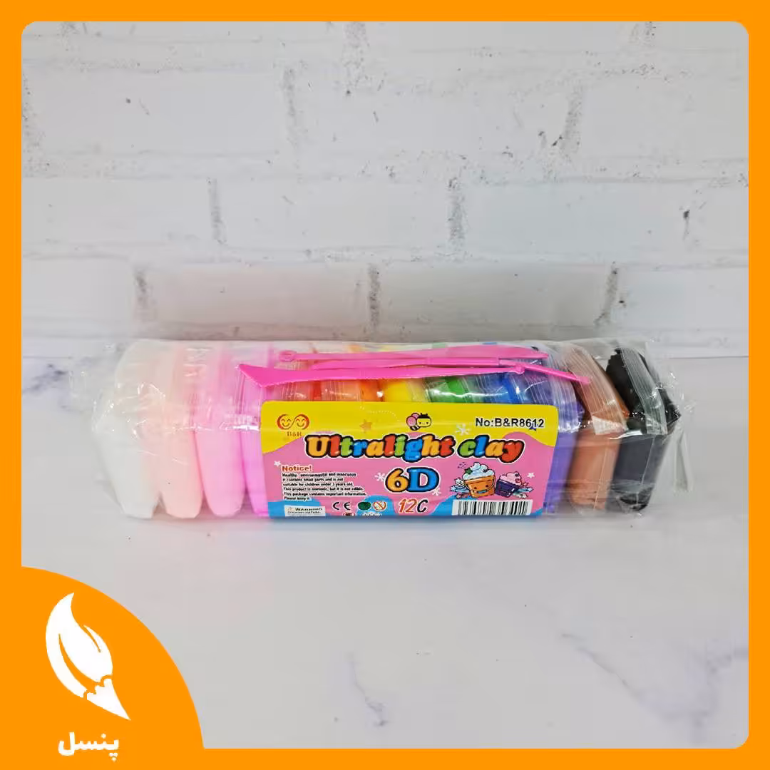 خمیر کلی 12 رنگ