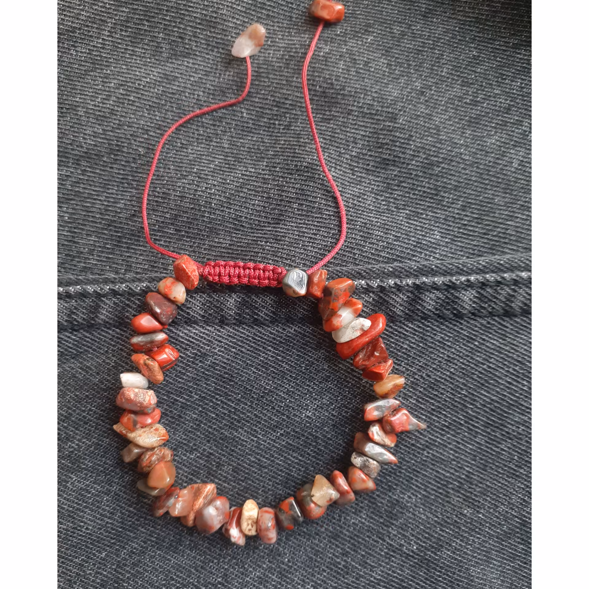 دستبند سنگ خون شکسته 