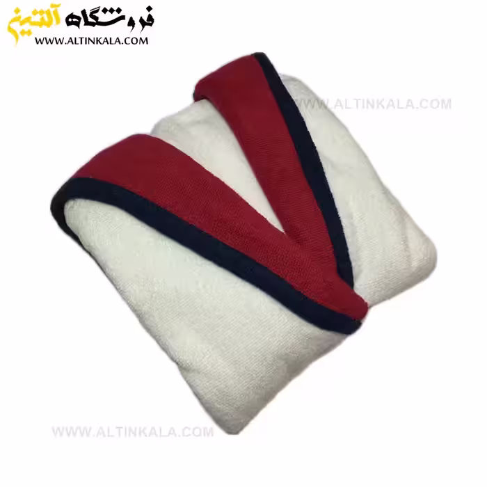 حوله پالتویی کودک سلین طرح پسفیک سفید-قرمز سایز 4-5