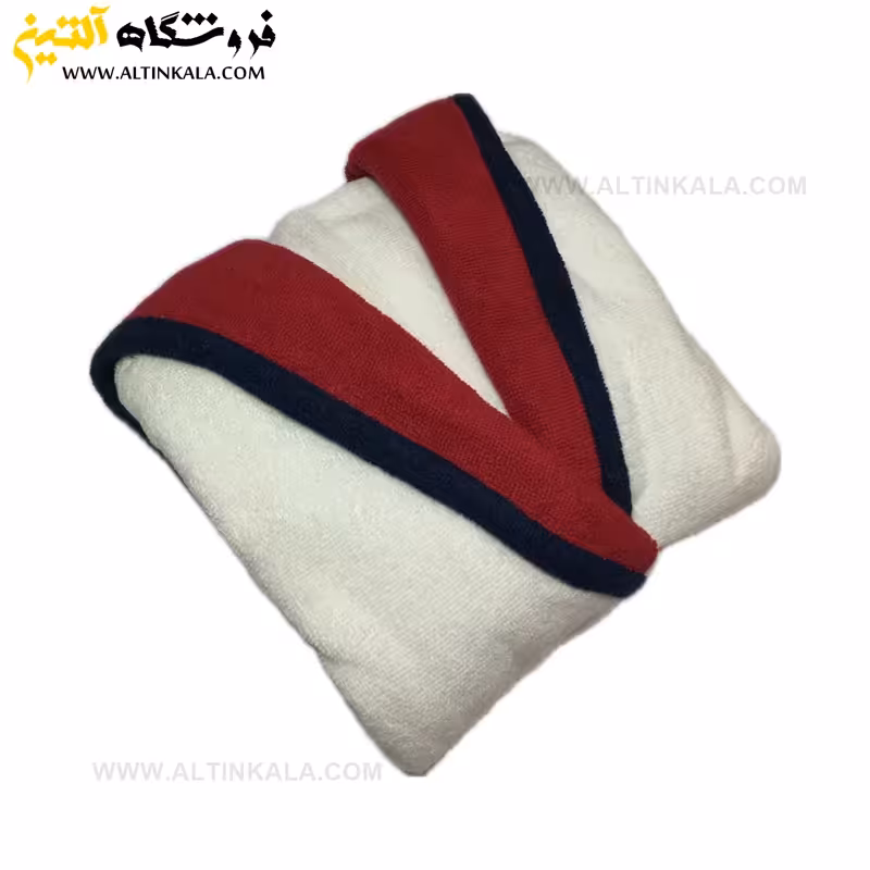 حوله پالتویی کودک سلین طرح پسفیک سفید-قرمز سایز 4-5