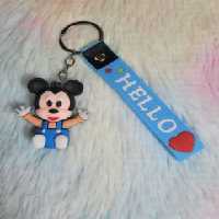 سرکلیدی میکی موس آبی آویز فانتزی سیلیکونی طرح میکی موس آبی