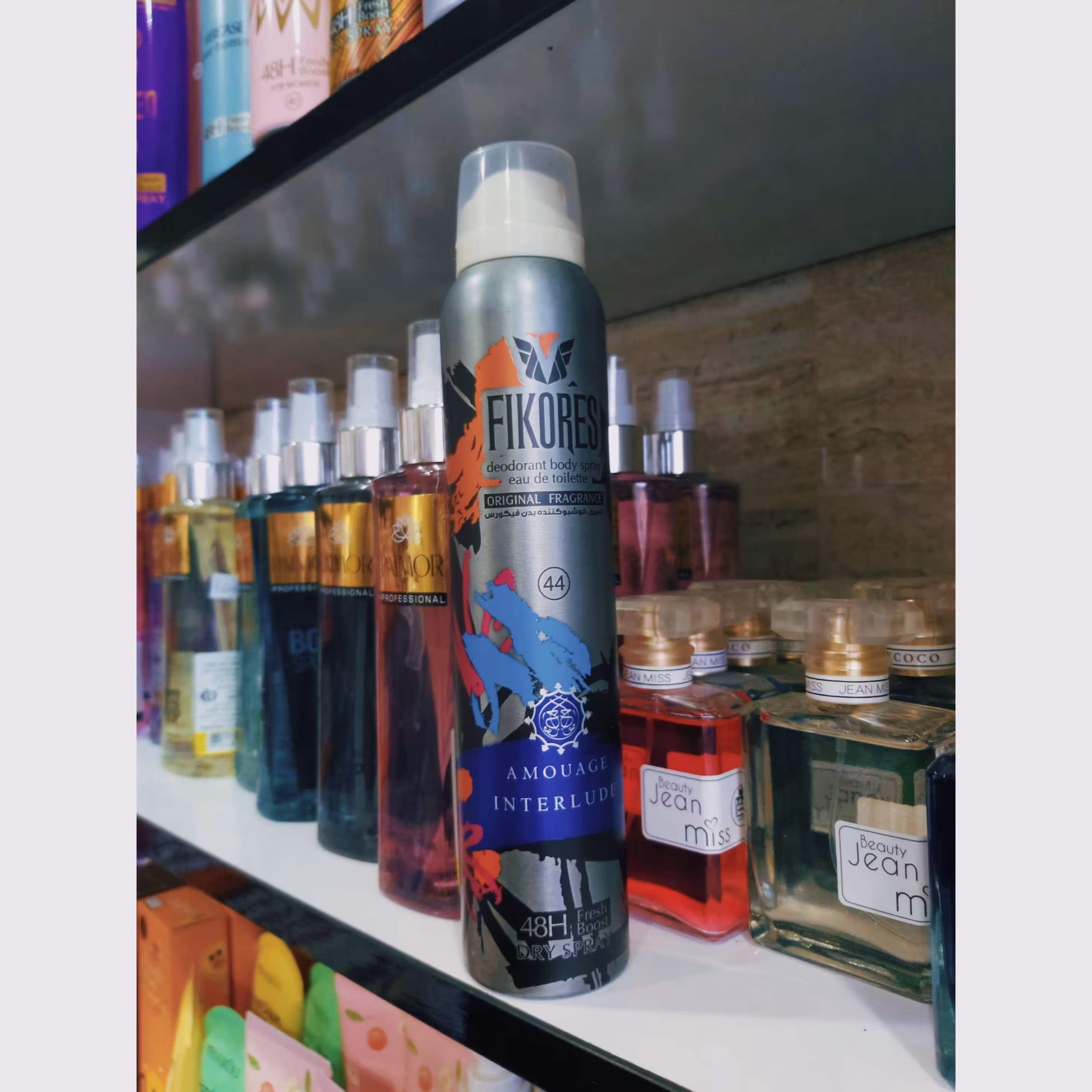 اسپری خوشبوکننده فیکورس رایحه آموآج اینترلود مردانه