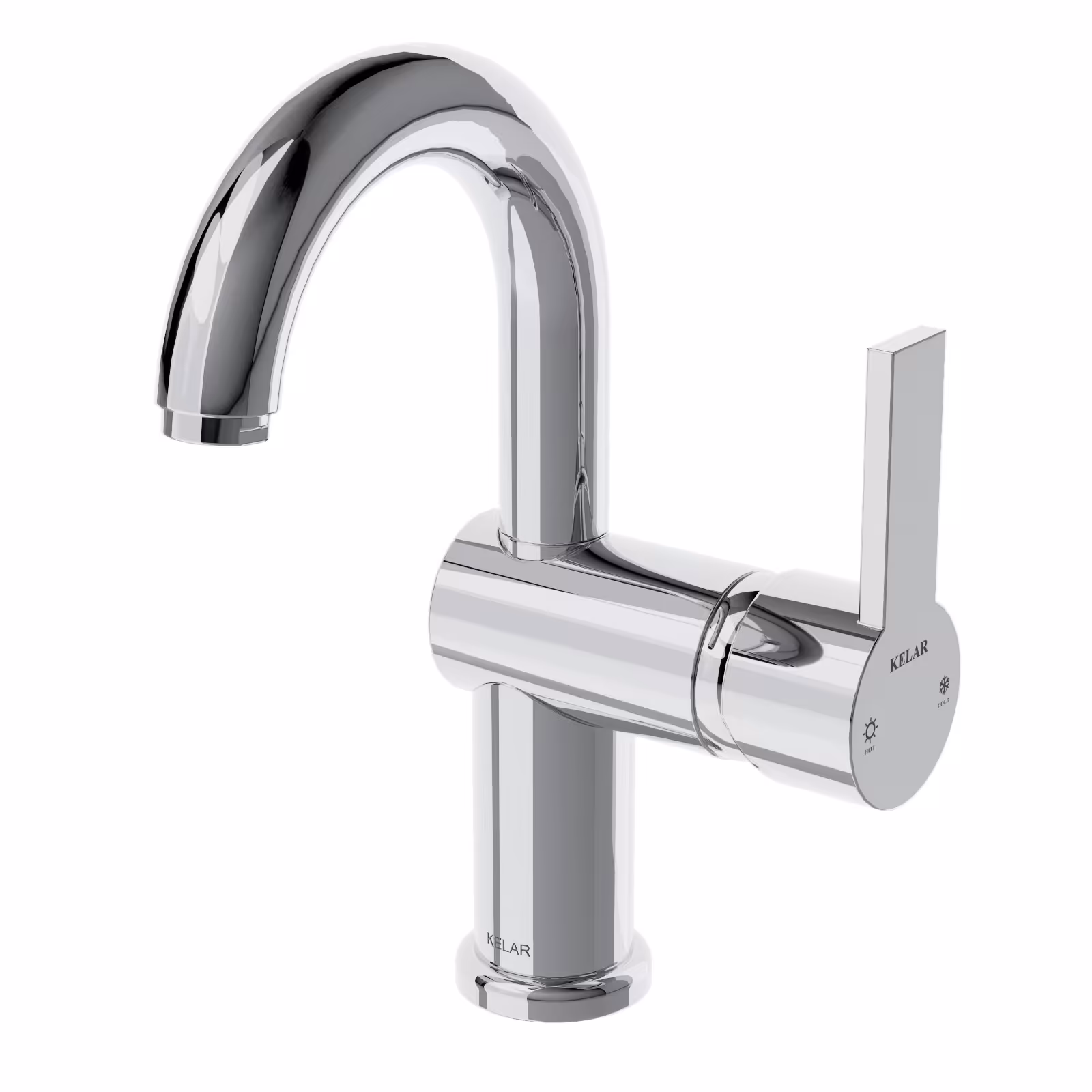 شیر روشویی علم دار کلار مدل نیو آریا