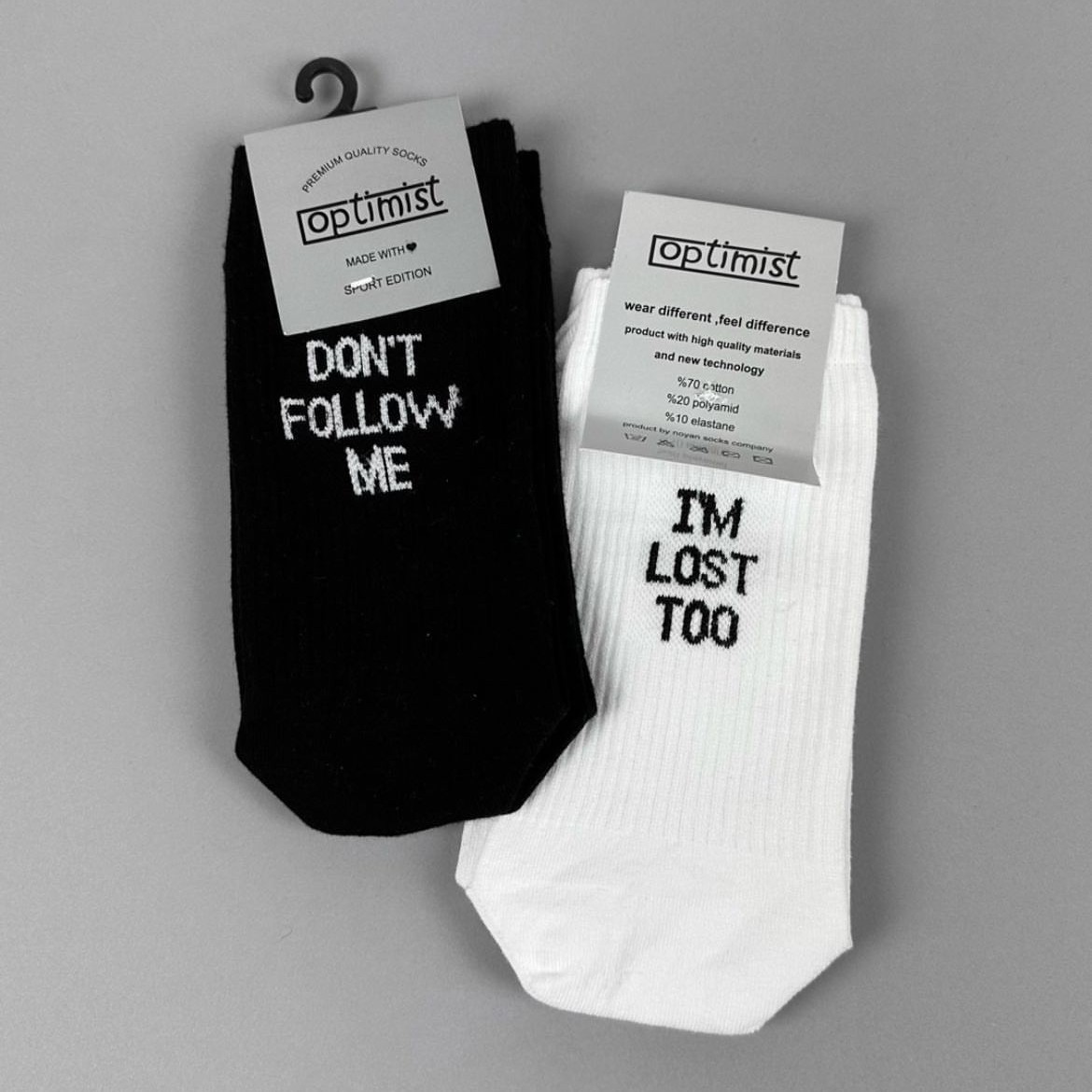 جوراب Dont follow meساقدار اسپرت نخ پنبه فری سایز