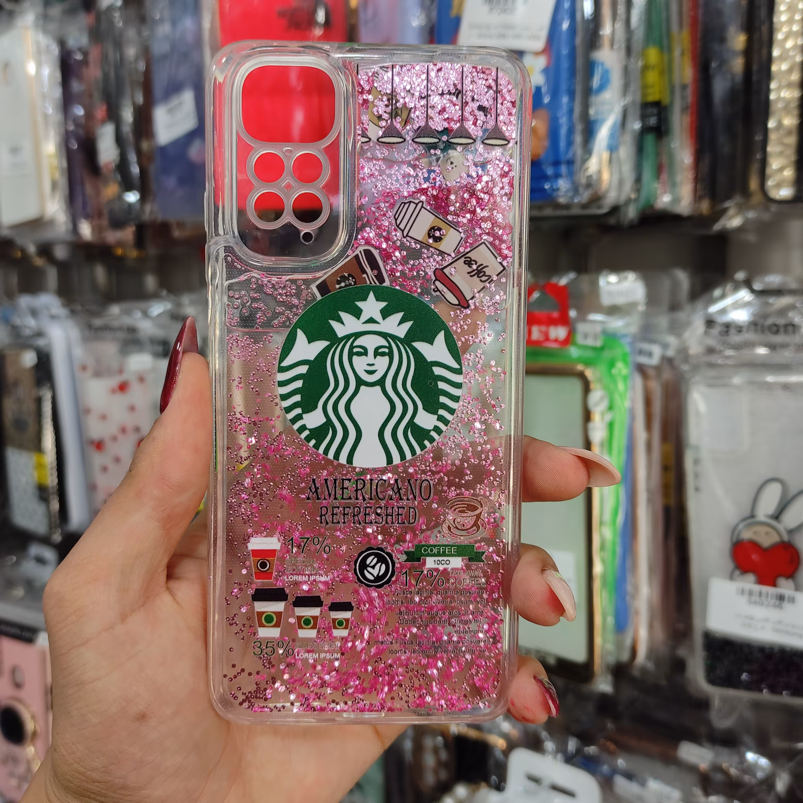 قاب گوشیnote11sقاب گوشیnote11 قاب اکواریومی درجه یک رنگ ثابت