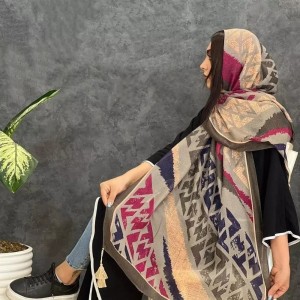 شال نخی نیلا