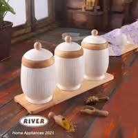 ست پاسماوری 3 تکه بامبو برند RIVER  مدل 9569-14