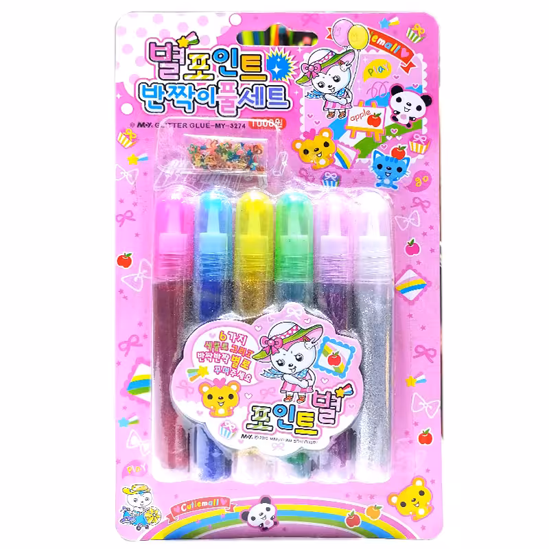 خرید چسب اکلیلی 6 رنگ مایع