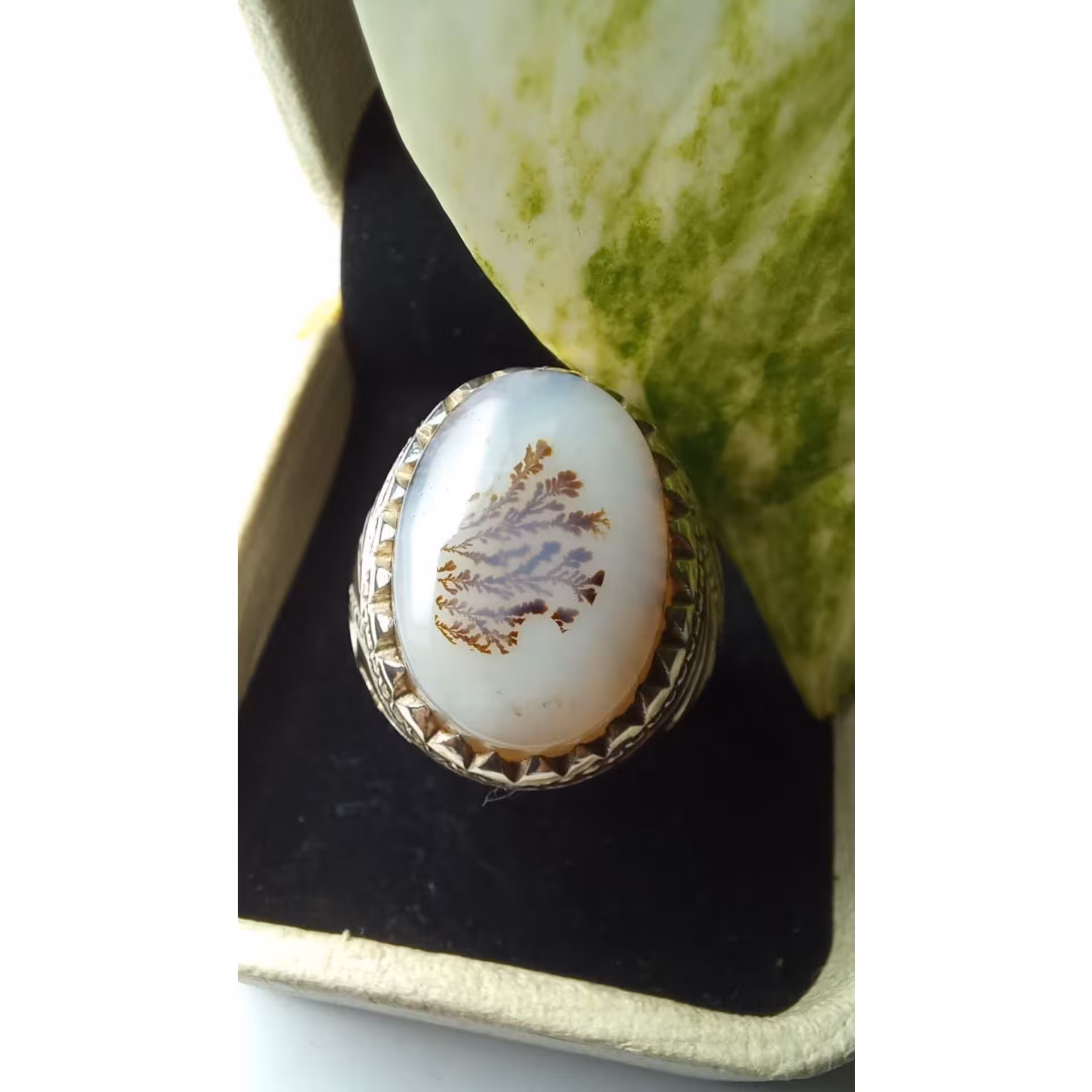 انگشتر عقیق شجر خاص یمانی...