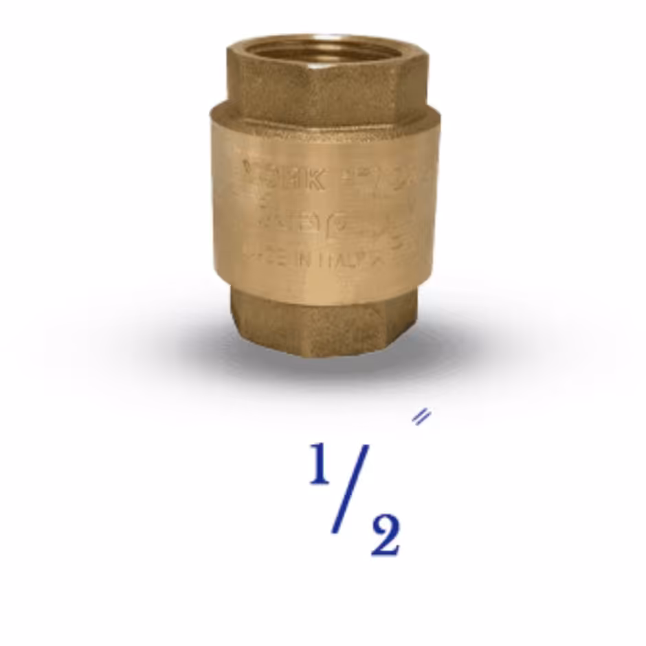 شیر یکطرفه 1/2 برنجی 