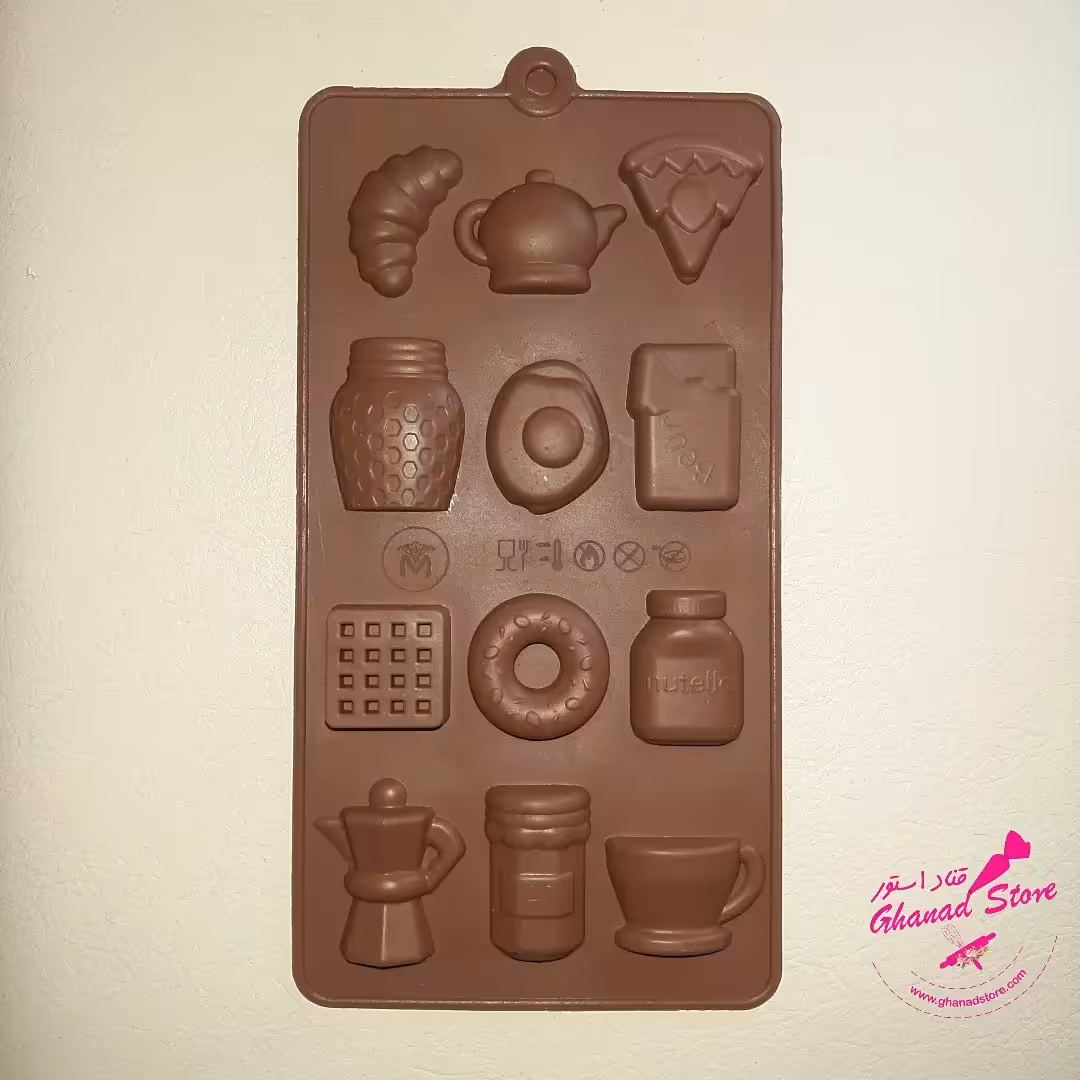 قالب پاستیل و شکلات طرح صبحانه 